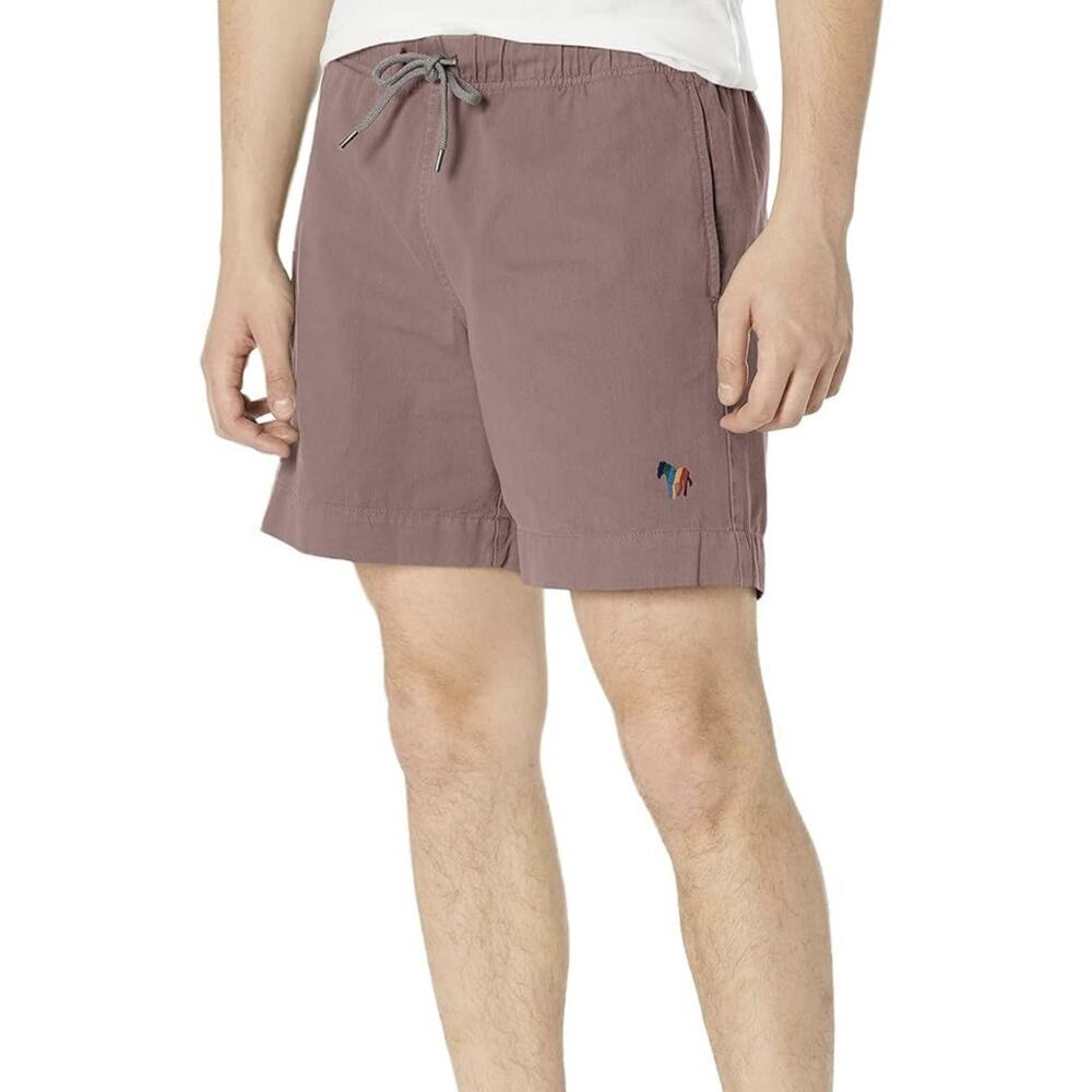 NWT $175 Paul Smith Organic Cotton Zebra Drawstring Shorts Size 38